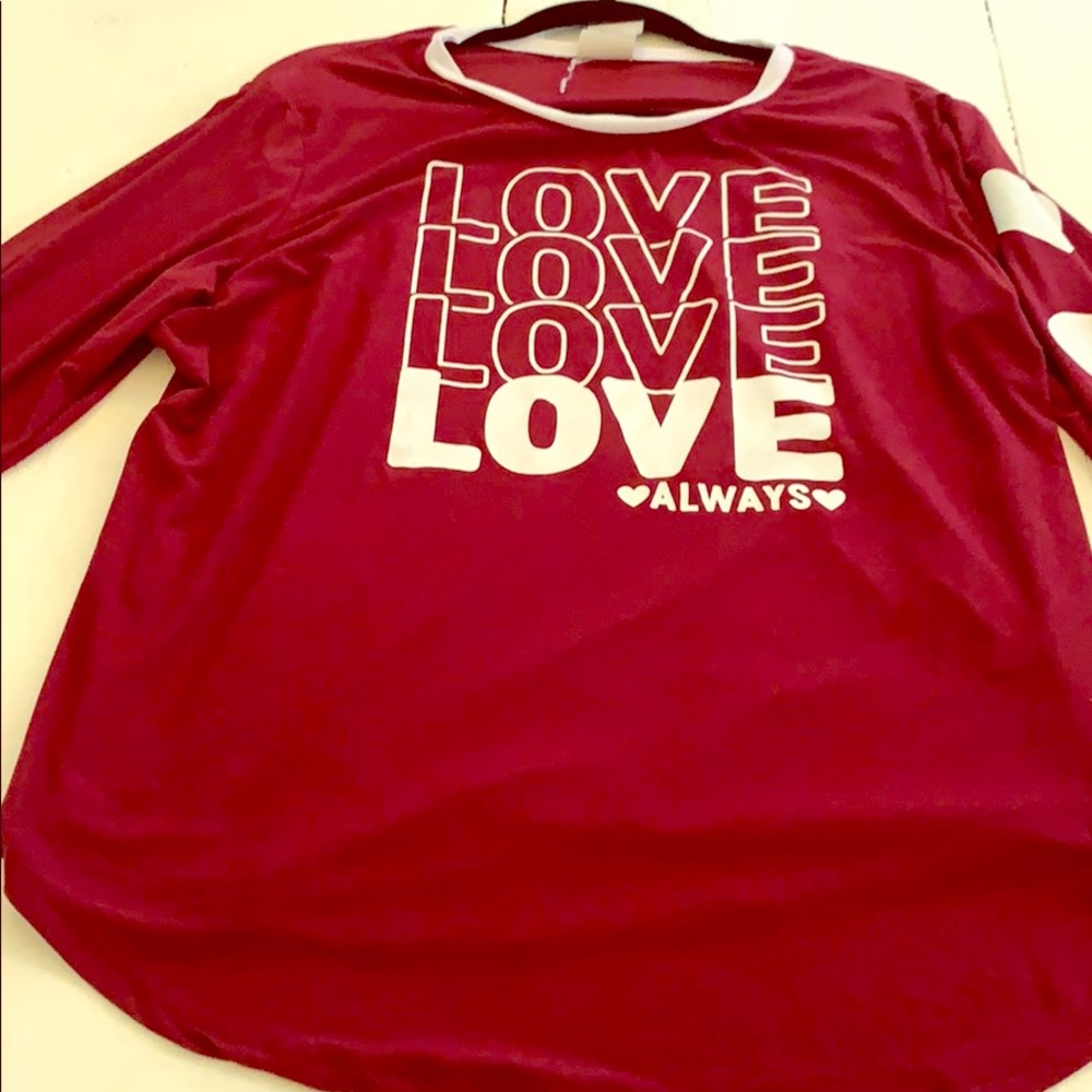 Red love shirt
